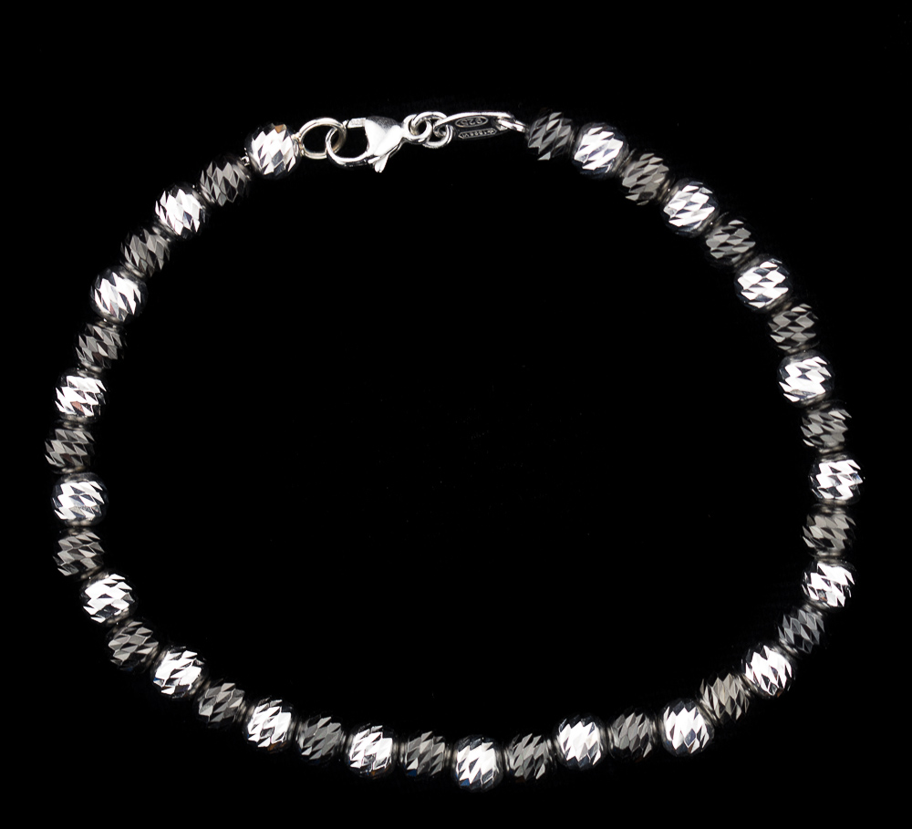 Italiaans armbandje in zilver met grijs 2,5mm 3ZG