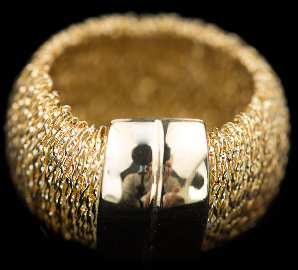Vergulde flexible ring