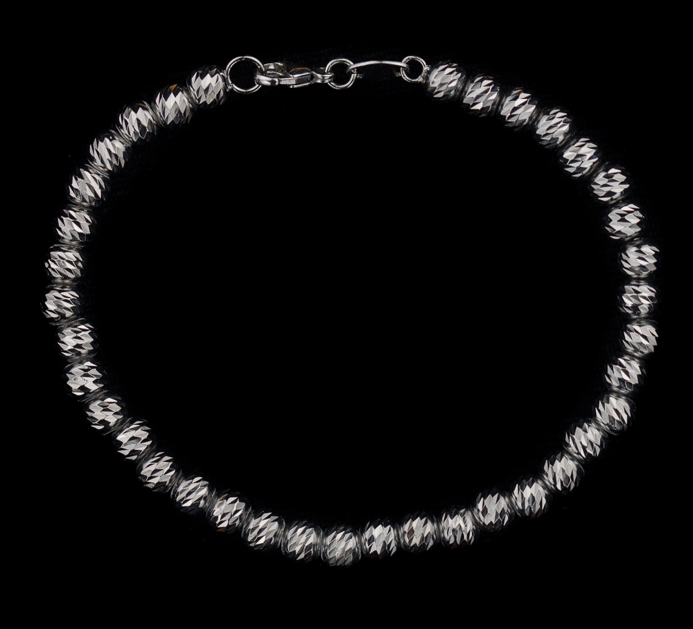 Italiaanse armband donkergrijs zilver 2.5mm G3