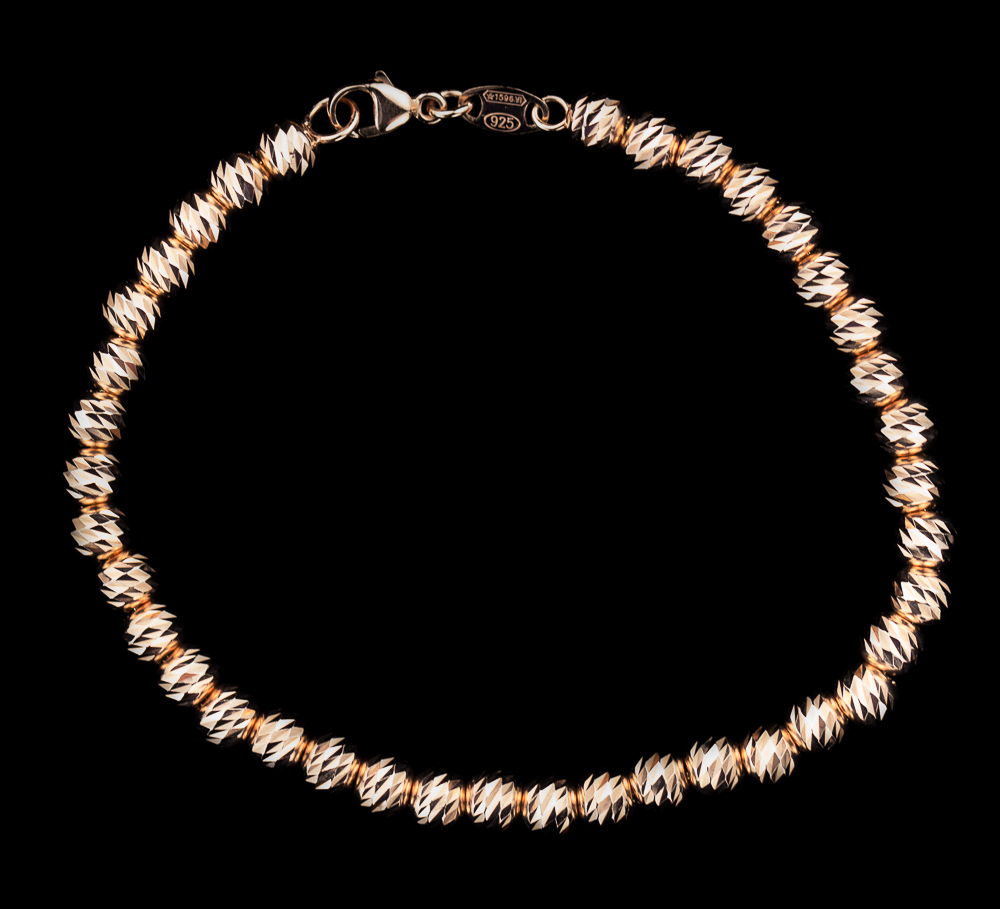 Italiaans rosé armbandje 2,5mm bolletjes R3