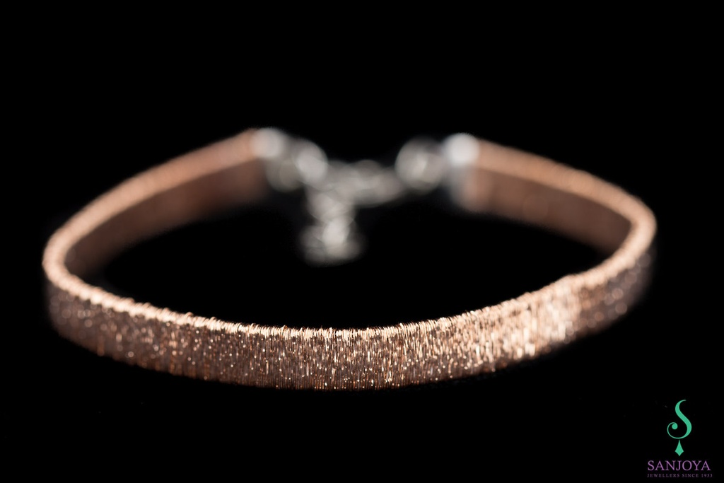 Verfijnde rosé armband van sterling zilver, 6mm