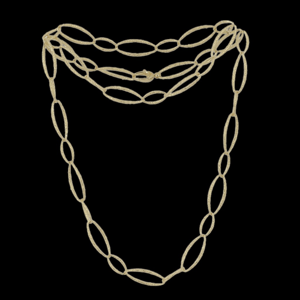 Vergulde en schitterende schakelketting
