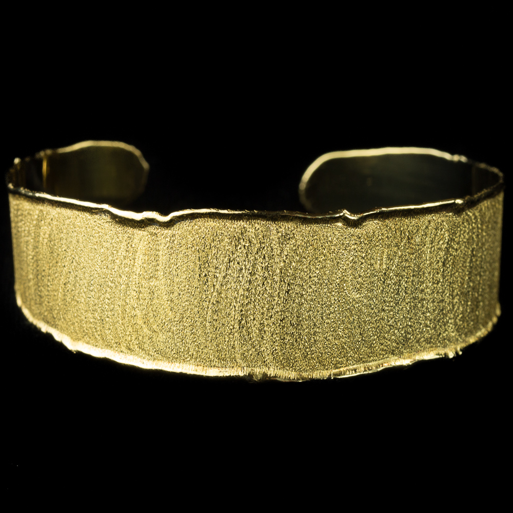 Italiaanse smalle vergulde slavenarmband