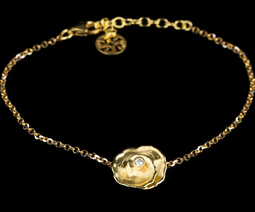 [OX0614013] Verguld armbandje met bloem