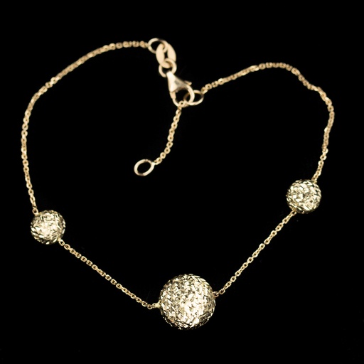 [PA0319002] Gouden armbandje van 18Kt met schitterende versiering