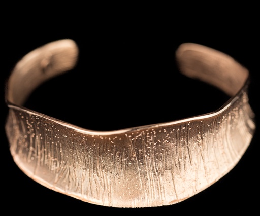[PRE0218001] Rosé slavenarmband, mat en gediamanteerd