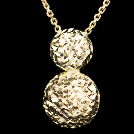 [PA0319001] Gouden kettinkje 18Kt met een schitterend hangertje
