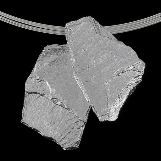 [PRE0219002] Steenvormige hanger van zilver