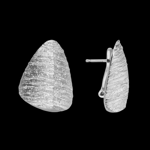 [L0223041] Zilveren asymmetrtische oorbellen