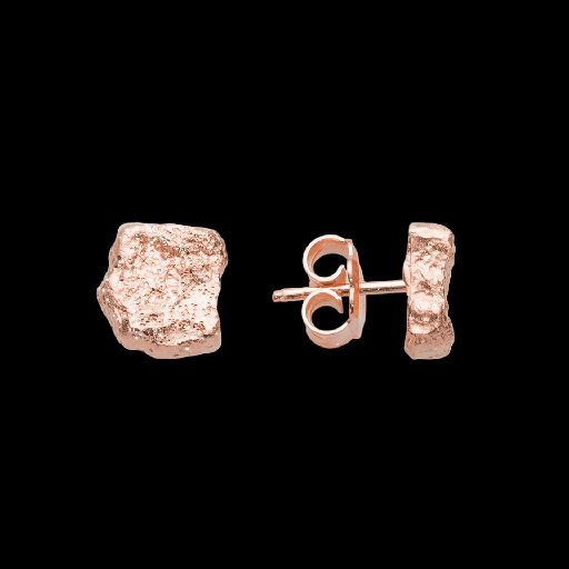 [L0623001] Kleine rosé steenvormige oorbellen