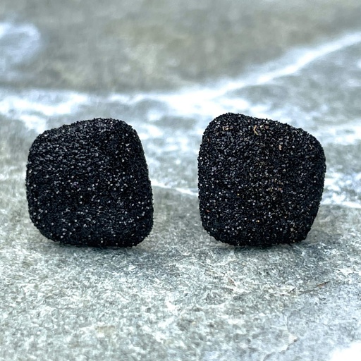 [L1021006] Schitterende zwarte oorbellen van zilver/klein