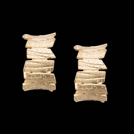 [L1122008] Vergulde staafjes creolen