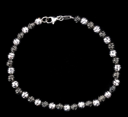 Italiaans armbandje in zilver met grijs 2,5mm 3ZG