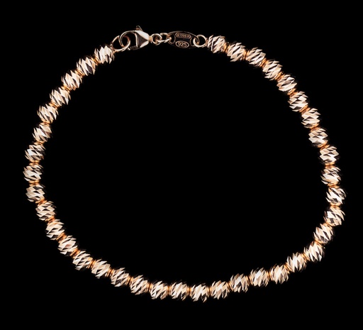 Italiaans rosé armbandje 2,5mm bolletjes R3