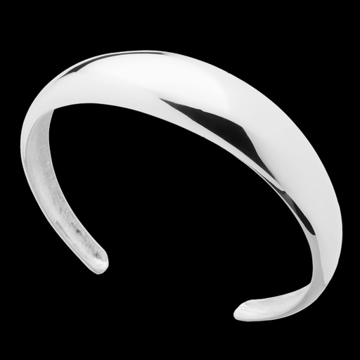 [L1023005] Strakke gepolijste bangle van zilver