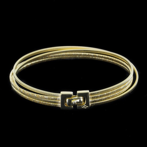 Verfijnde en vergulde 4 rijige armband