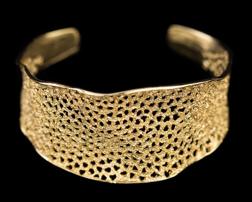 Verfijnde vergulde slavenarmband met schitteringen