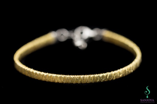 Verfijnde zilververgulde armband, 4mm