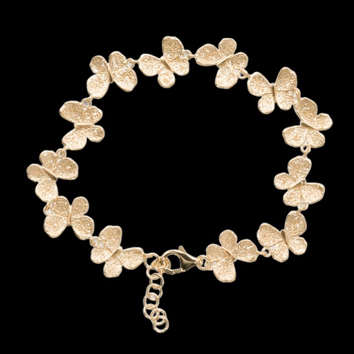 [L0522005] Verguld armbandje van vlinders