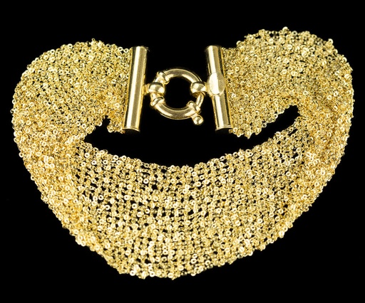 [CR0815005.15] Vergulde armband van meerdere kettinkjes