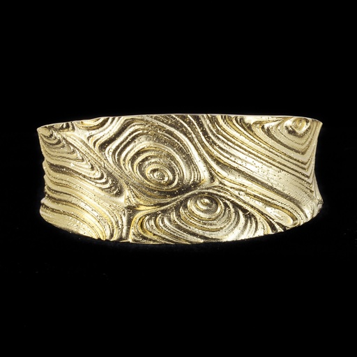 Vergulde en bewerkte brede slavenarmband