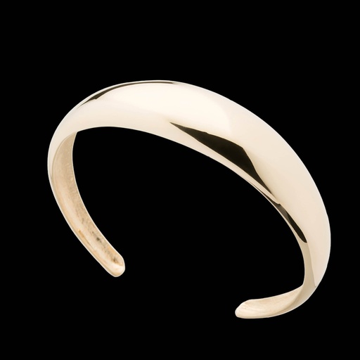 [L1122001] Vergulde en gepolijste bangle van zilver