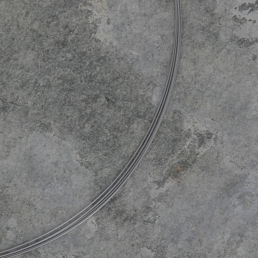 Grijskleurige stalen ketting met 5 rijen