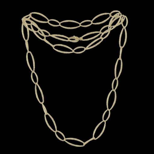Vergulde en schitterende schakelketting