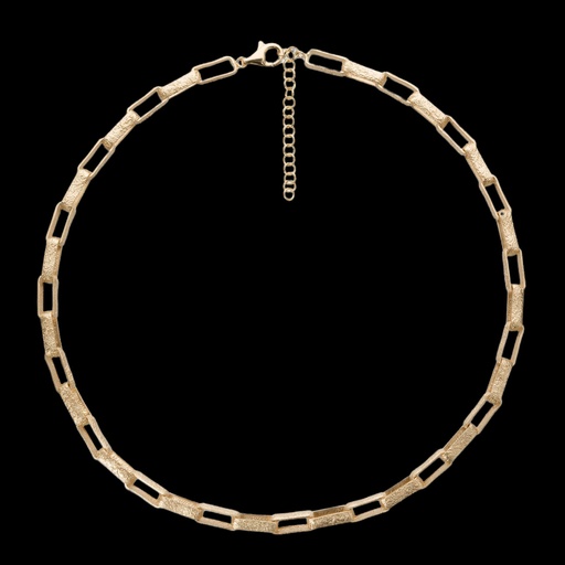 Vergulde en matte schakelketting