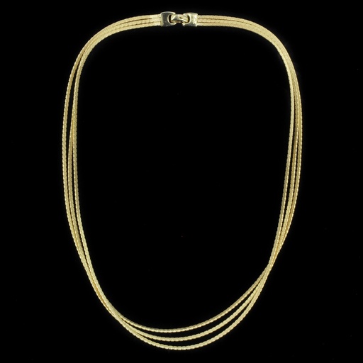 [DEL0521004] Vergulde meerdradige ketting