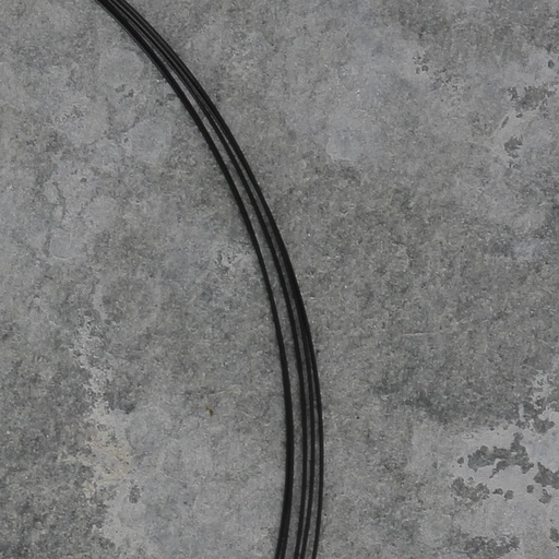 Zwartkleurige stalen ketting met 5 rijen