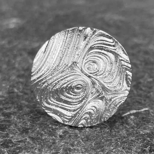 Bewerkte ronde ring van zilver
