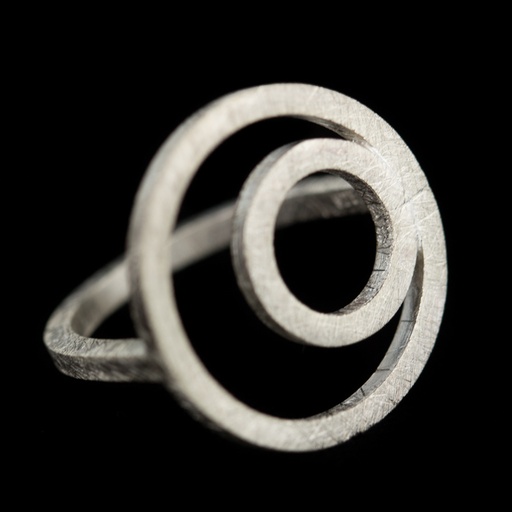 [ORI0317002.52] Matte en zilveren cirkelring