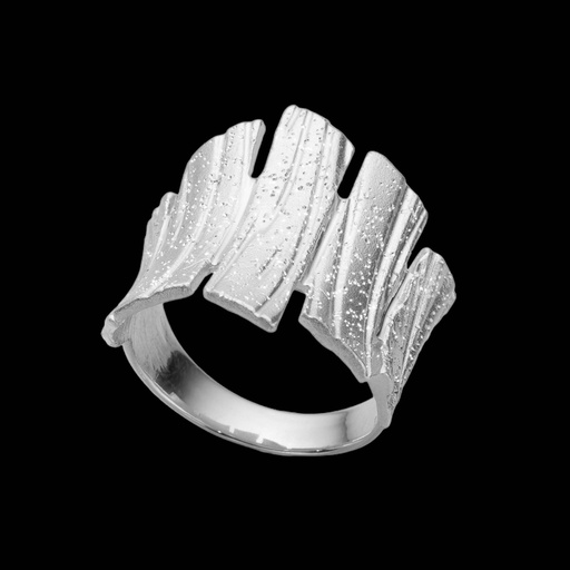 Zilveren staafjes ring
